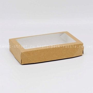 Коробка 20х12х4 см с окном, крафт - Tabox PRO 1000  (4)