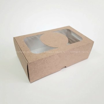 РАСПРОДАЖА Коробка 17х10х5,5 см с окном, крафт - SWEET CASE 2 (4)