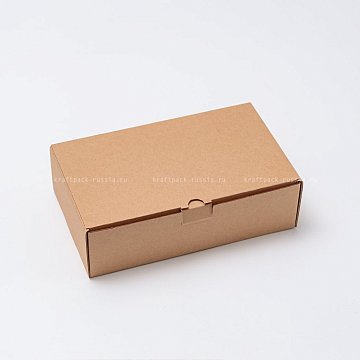 KRAFTPACK Коробка из микрогофрокартона 21х12,5х6 см, крафт (2)