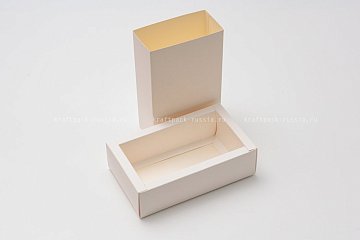 KRAFTPACK Коробка широкий борт, (подходит для 12 макаронс) белая 12,5х21х6 (Силаева 5) (2)