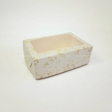 KRAFTPACK Коробка 15,5х11х5,5 см с окном, Нежная зелень (2)