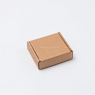 KRAFTPACK Коробка из микрогофрокартона 9х8,5х2,5 см, крафт (2)