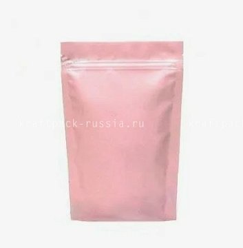 Пакет дой-пак 10,5х15,5 см, розовый матовый (4)
